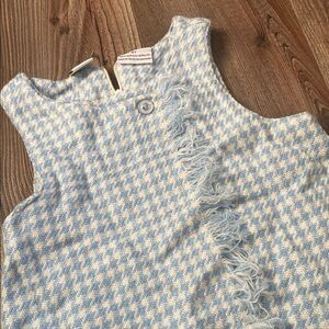 Vintage Sesame Street houndstooth toddler dress size 3T